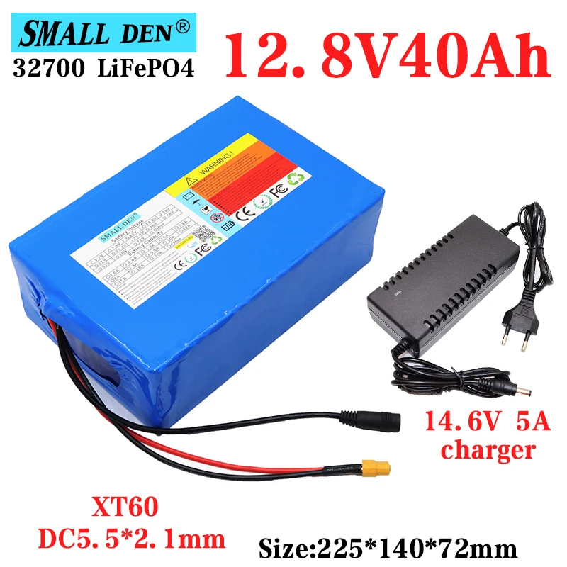 Аккумулятор Lifepo4 4S6P 12 8 32700 в 40 Ач встроенный 40A баланс заряда и разряда одного