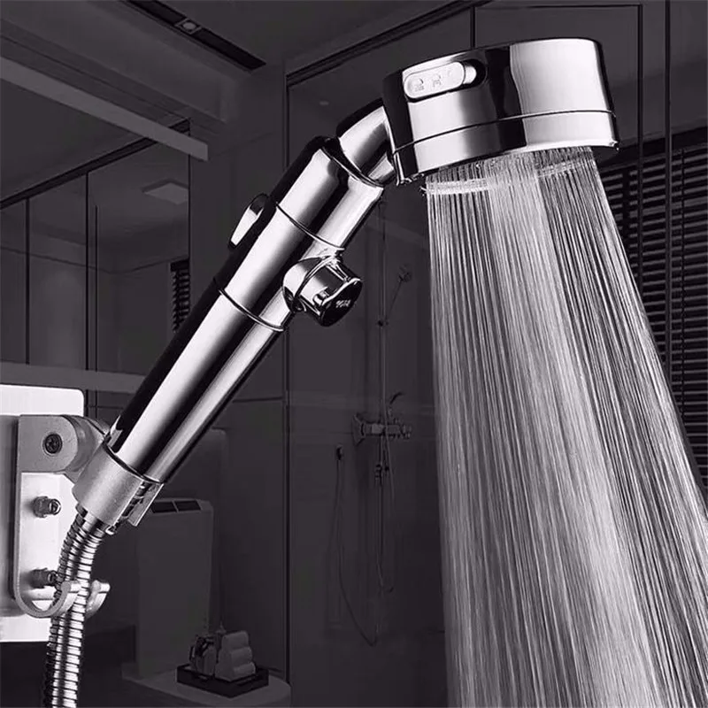 

Насадка для душа с фильтром высокого давления, многофункциональный распылитель с одной кнопкой, водосберегающий, аксессуары для ванной комнаты, душевая лейка H003