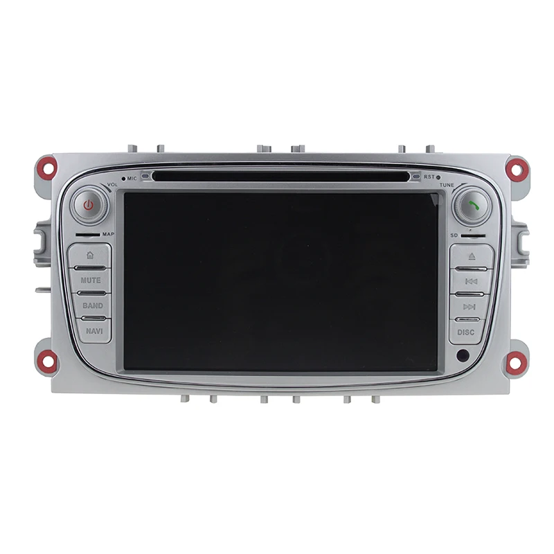 PX6 DSP Android 9 автомобильный DVD мультимедийный плеер gps Navi для Ford для Focus2 Mondeo Galaxy Wifi Аудио Радио Стерео головное устройство Canbus - Цвет: Серебристый