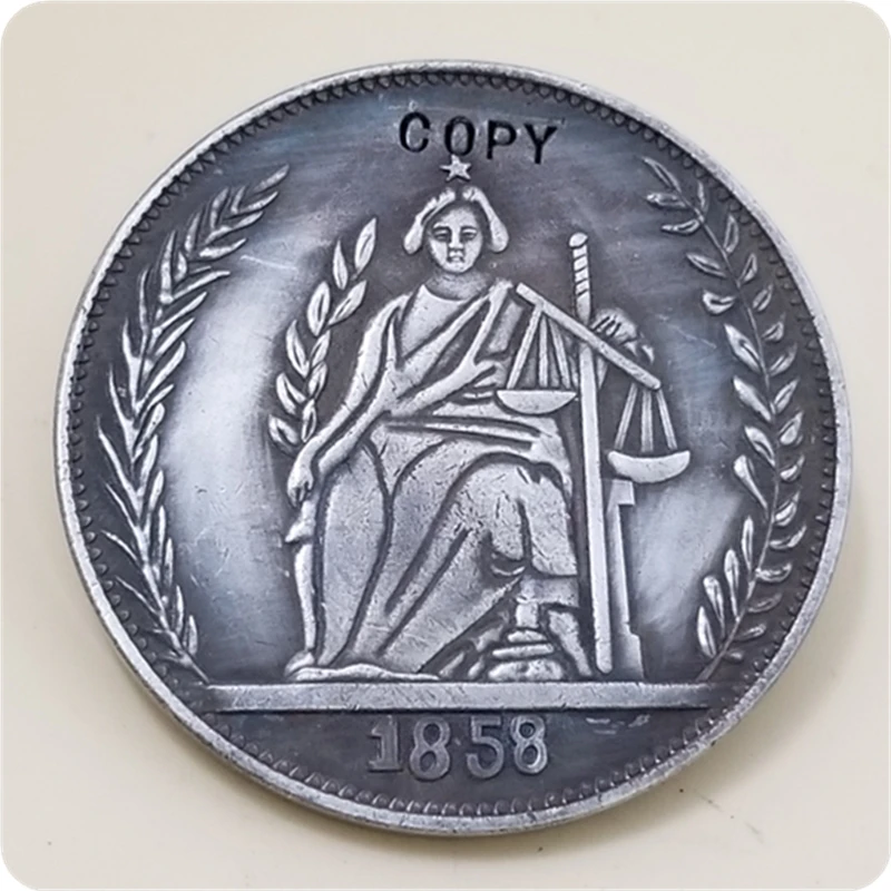 1858 имитация монеты