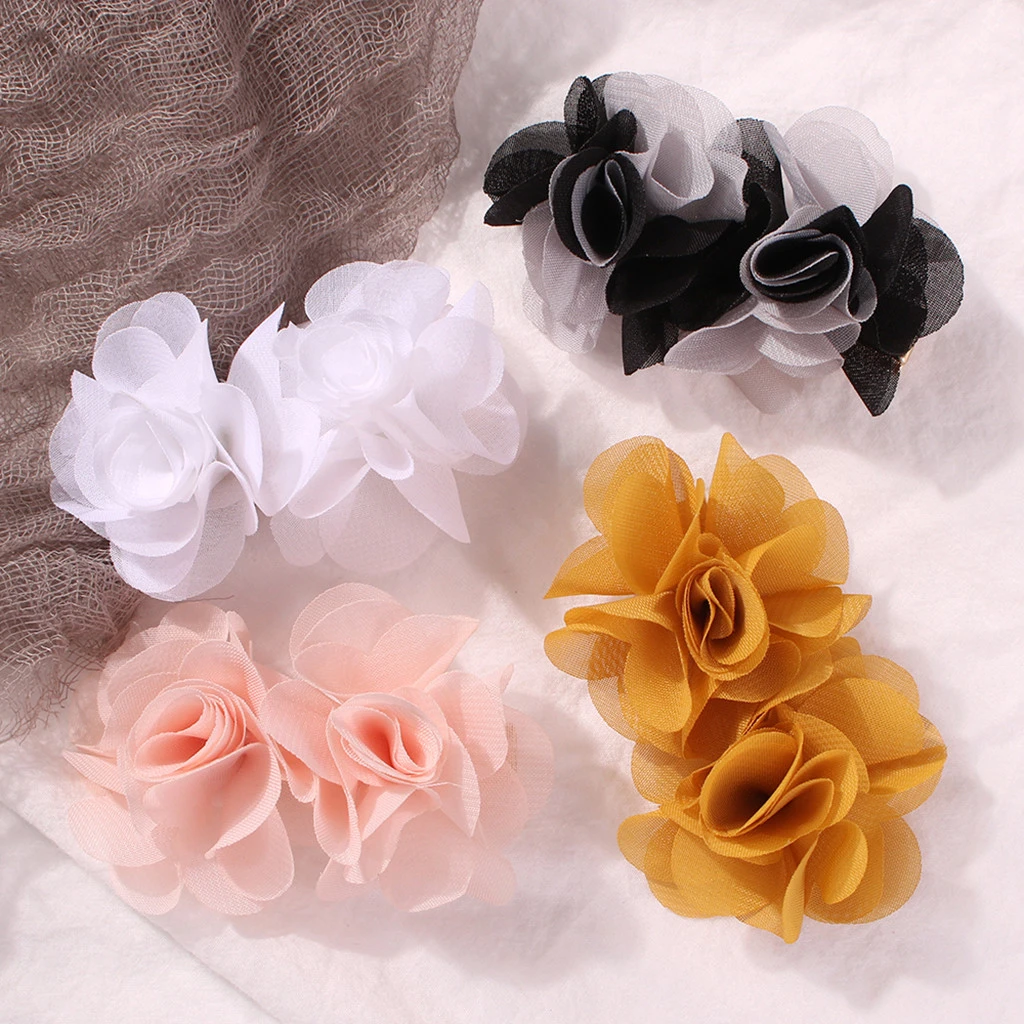 Hot Sale 1 PC Fashion Multicolor Rose Flower Bridal Hair Clip Hairclips Elegant Hairpin Wedding Decoration Hair Accessories 830