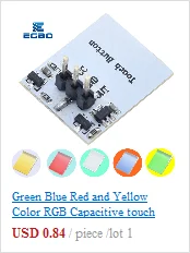 1~10PCS Grün Blau Rot Gelb Farbe RGB Kapazitiver Touch-Schalter-Tastenmodul 2,7V-6V Anti-Jamming Stark HTTM-Serie – Detail 4