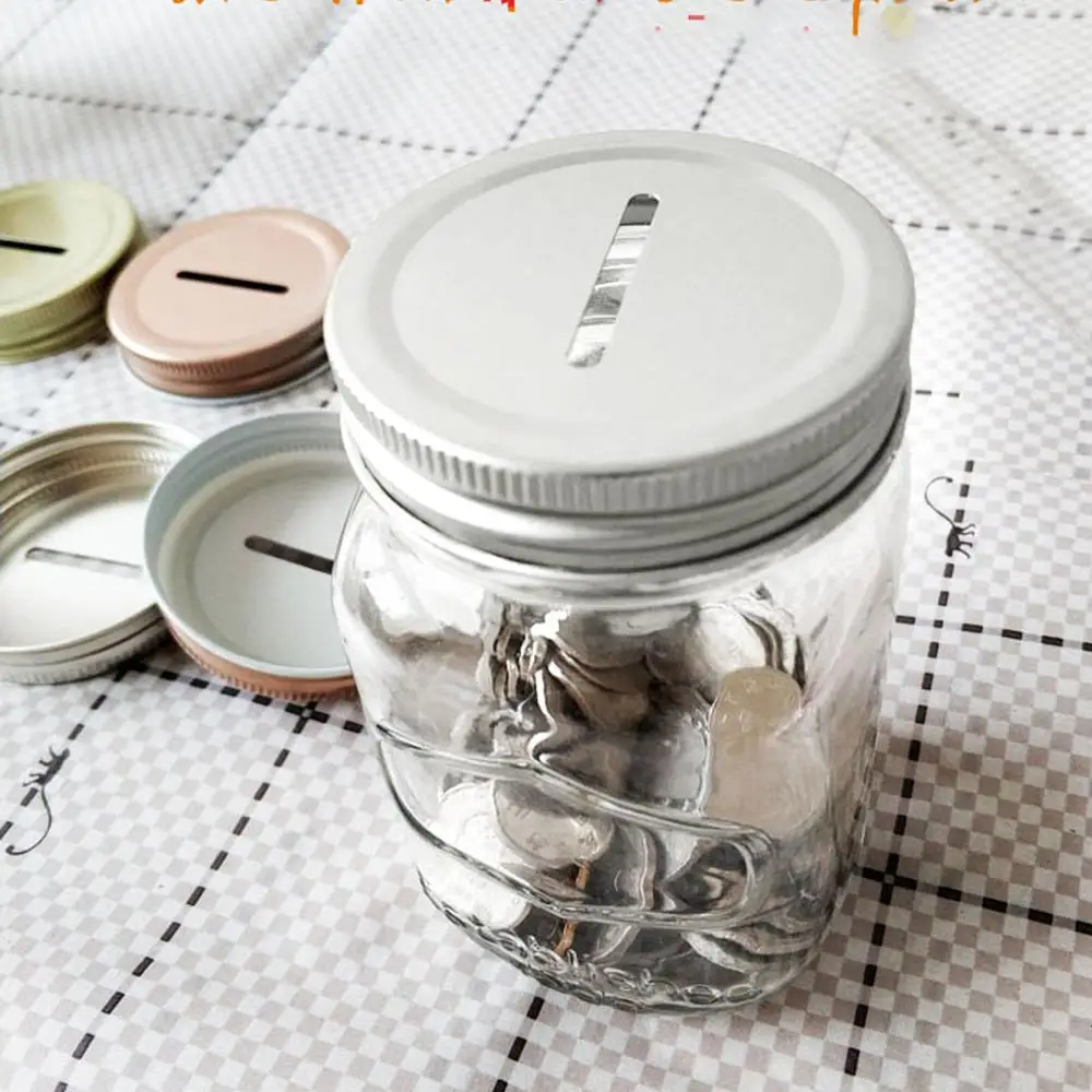 8 шт. крышки для каменщиков из нержавеющей стали монет вставки щелевые хранения