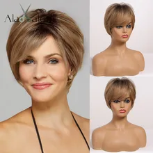 Alan Eaton Korotkie Pryamye Chernye Korichnevye Zolotye Sinteticheskie Pariki S Bokovoj Chelkoj Dlya Zhenshin Pariki Iz Naturalnyh Bobov Termostojkie Kupit Nedorogo V Internet Magazine S Dostavkoj Sravnenie Cen Harakteristiki Foto