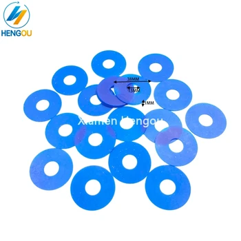 

100 Pieces RS38.13.1 blue color rubber sucker 38x13x1mm for offset printer