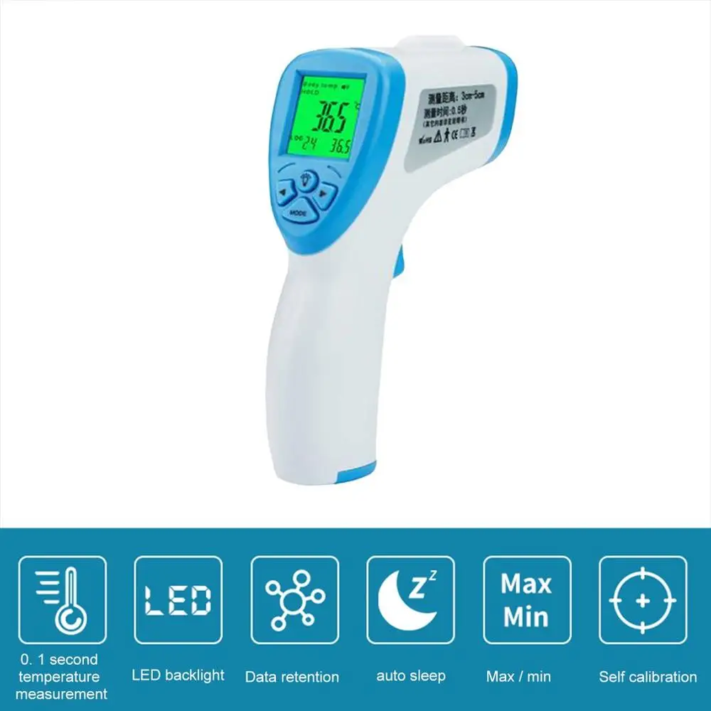

HOT Handheld Infrared Thermometer High Precision Portable Thermometer Home Non-Contact Infrared Thermometer
