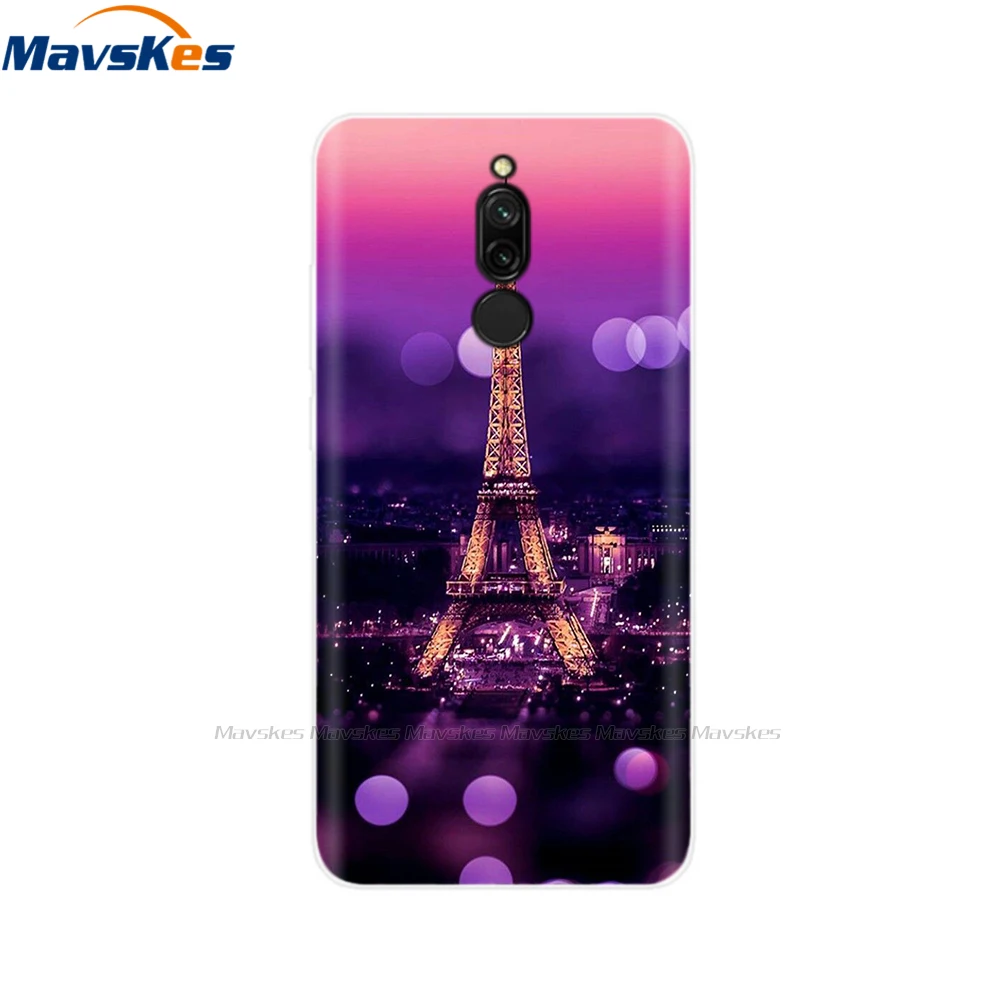 xiaomi leather case custom Phone Case For Xiaomi Redmi 8 Cover 6.22" Silicone Soft Flower Cover For Xiaomi Redmi 8 Case Redmi8 TPU Coque Phone Case Redmi 8 xiaomi leather case hard Cases For Xiaomi