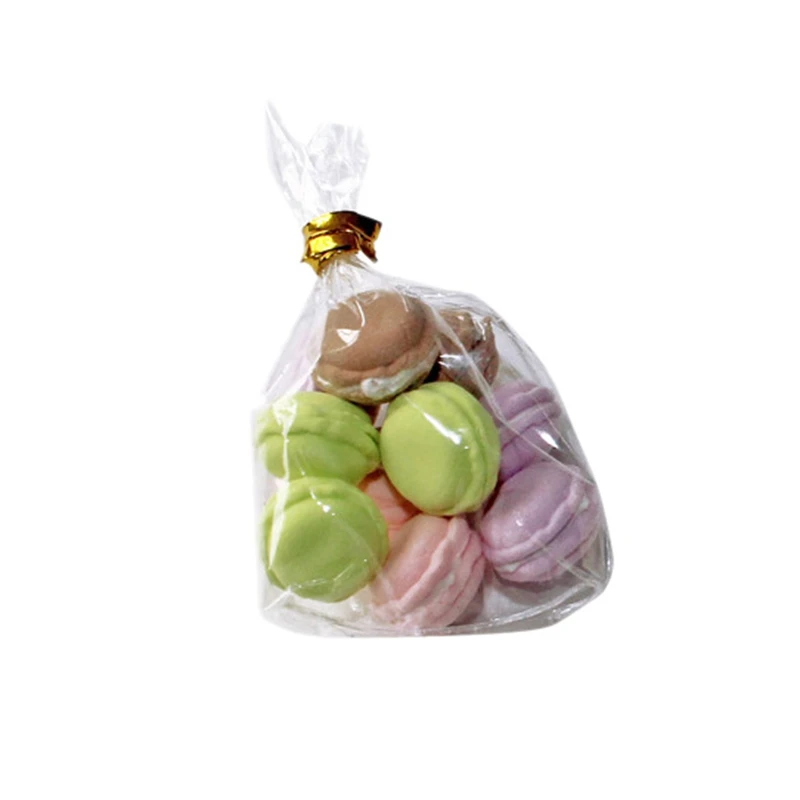 10Pcs Cute Mini 1/12 Miniature Dollhouse Macaron Kitchen Doll Food Dessert Accessories |