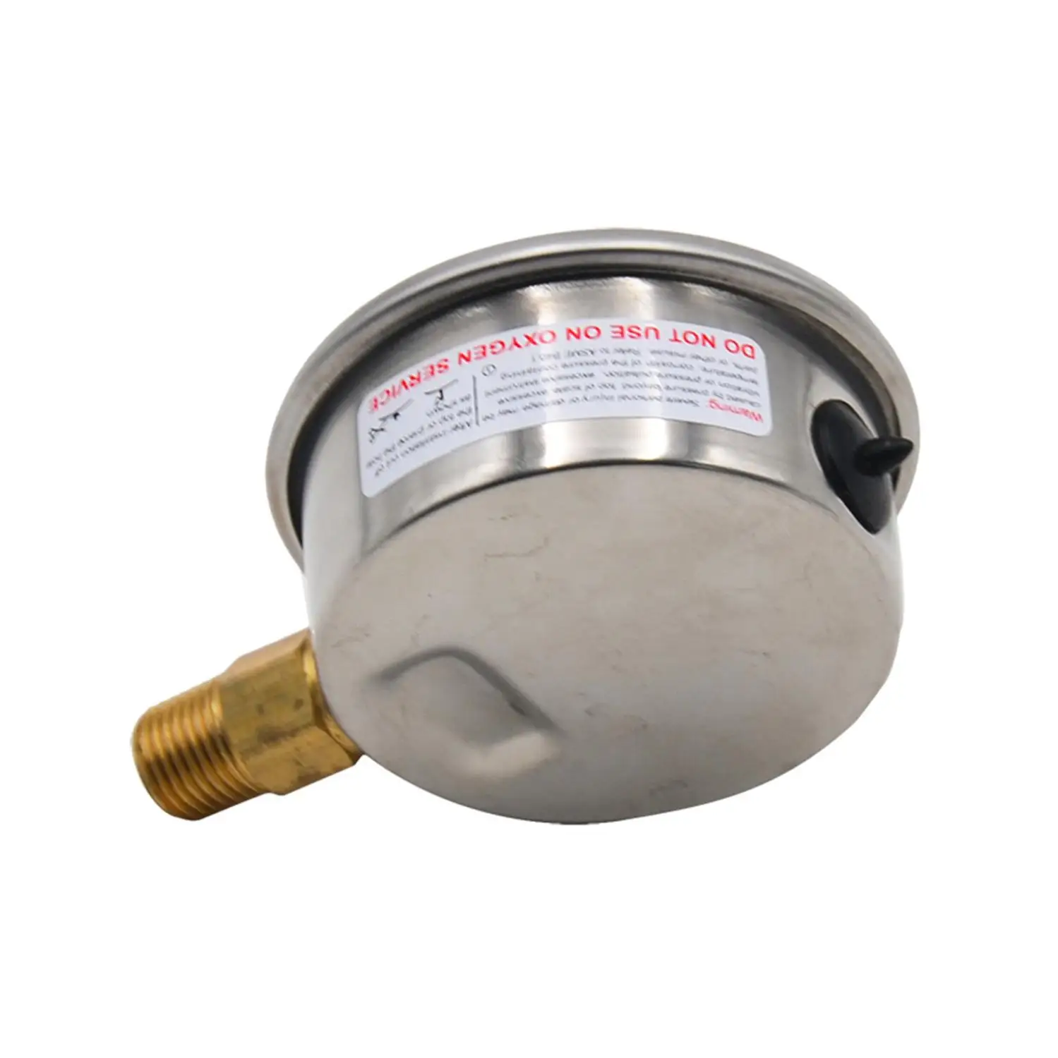 

Silver Stainless Steel Hydraulic Liquid Filled Fuel Pressure Gauge 0-3500 PSI Oil pressure gauge US thread #827