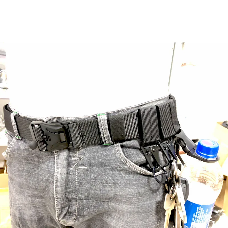 Quick Release Tactical Belt Army Nylon Waist Belt Metal Buckle Adjustable Heavy Duty Training Waist Belt Hunting Accessories