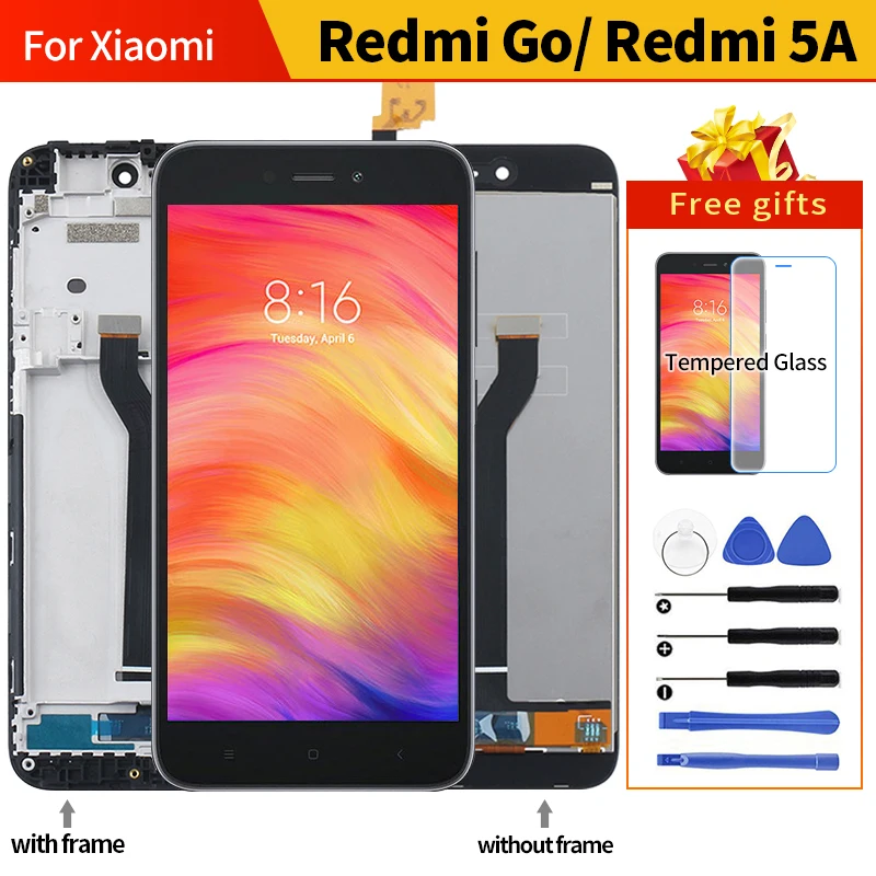 For Xiaomi Redmi Go LCD Display Touch Screen 5.0 inch Replacement 5A lcd pantalla | Мобильные телефоны и аксессуары