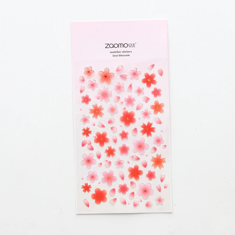 Творческий Kawaii Flower Стикеры s симпатичный типа сделай себе сам Справочник украшение, наклейки из ПВХ дневник красочные Стикеры подарок стационарный принадлежности 06582 - Цвет: 1