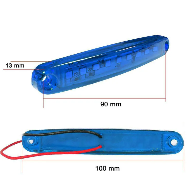 

10pcs 9 LED Side Marker Indicators Light Trailer Truck Lorry Lamp Waterproof