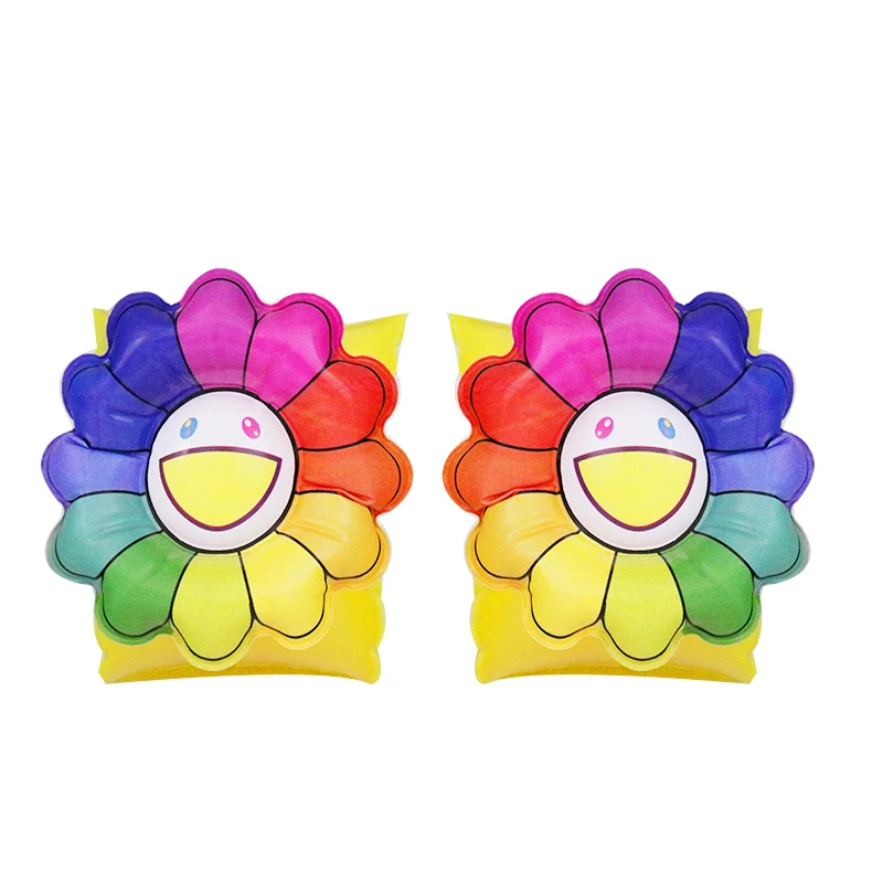 1 Pair Cartoon Inflatable Rolls swimming Pool Arm Circle Rings Tube Band sleeve Floats Safety Life For Kids Baby Beginner