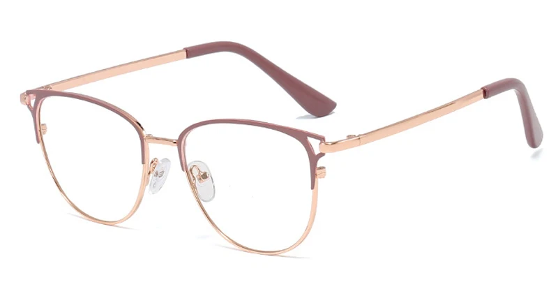 purple gold frame Kachawoo кошачий глаз очки Женская оправа черный розовый рецепт очки ретро женские оптические модные аксессуары - Цвет оправы: purple gold frame