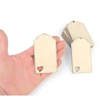 

10x Blank Wooden Tags (9x5cm) Shape Gift Wrapping Craft Label Wedding Tag Decoration 0213