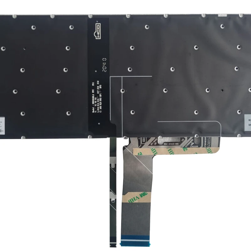Teclado Russianportátil para Lenovo Ideapad L34017 L340-15 L340-17irh L340-15irh com Luz de Fundo Azul Novo ru Teclado de substituição - Imagem 5