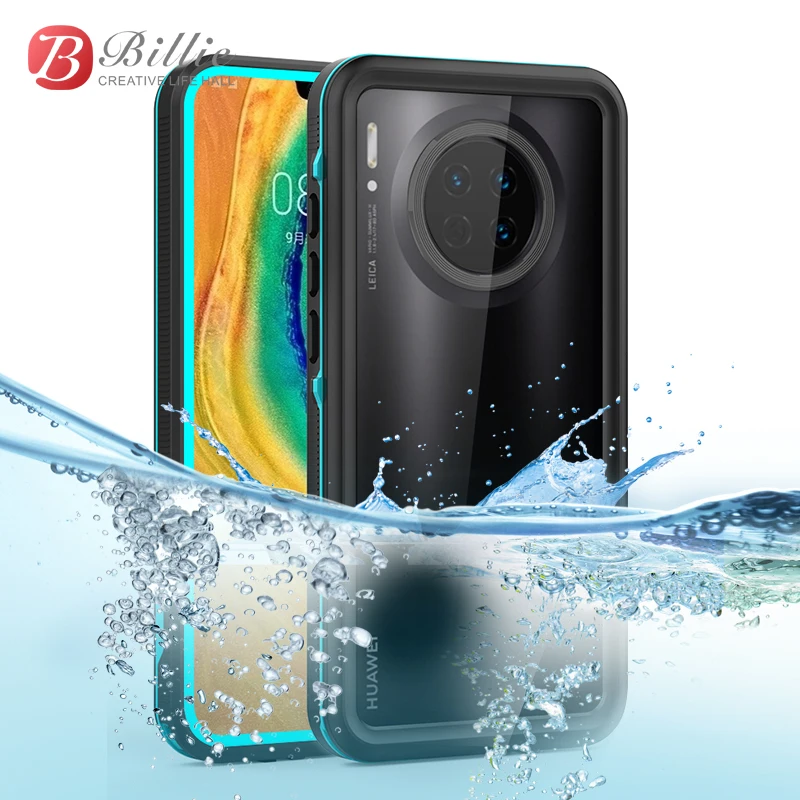 

IP68 Waterproof Case For Huawei Mate 30 Swimming Diving Outdoor Shockproof Case for Mate30 Transparent 360 Full Protection Cover