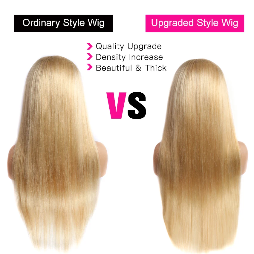 32 34Inch 613 HD Lace Frontal Wig 13x6 13x4 Brazilian Straight Blonde Lace Front Human Hair Wigs Pre Plucked Remy 613 Wig