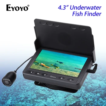 

Eyoyo 15M Underwater Camera for Fishing 4.3" LCD Monitor Fish Finder 1000TVL 120 degrees Video Camera Winter Ice Fishing