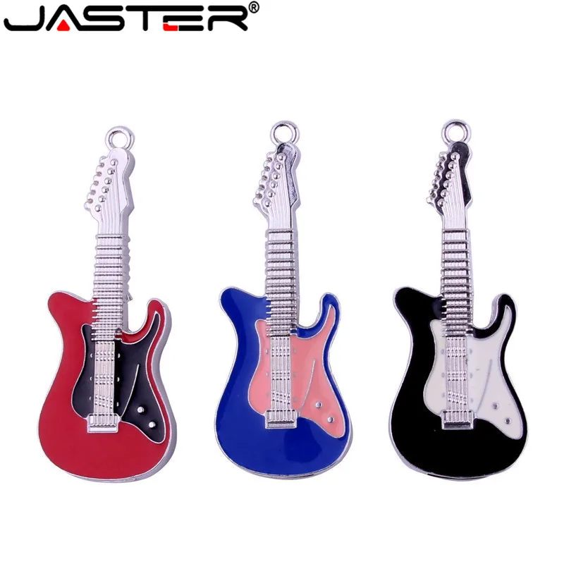 JASTER металлическая гитара USB флэш накопитель музыкальная модель ручка карта