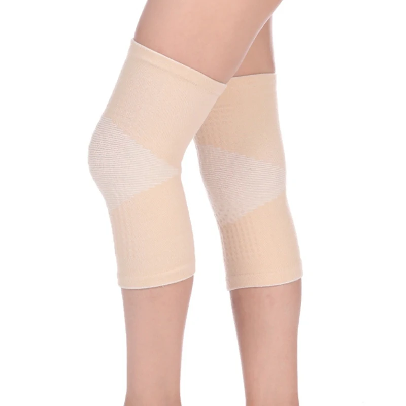 Горячая противоскользящая САМОНАГРЕВАЮЩАЯСЯ поддержка колена наколенники Фитнес Спортивные Трикотажные Наколенники теплые для артрита боли в суставах облегчение