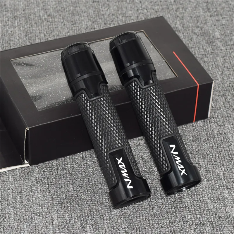 black Motorcycle Handlebar Grips racing For Yamaha NMAX155 NMAX125 NMAX150 NMAX 155 150 125 handle bar grips - Цвет: black