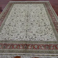 2 м x 3 м шелковые классические ковры ручной работы цвета слоновой кости