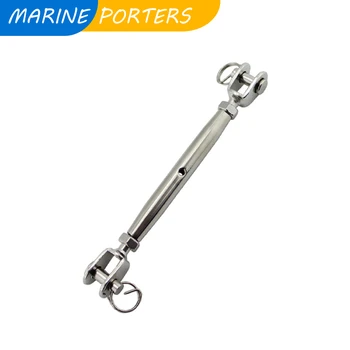 

1PCS 316 Stainless Steel Euorpean Closed Body Turnbuckle Jaw And Jaw M5 M6 M8 Marine Hardware Rigging Screw For Cable Railing