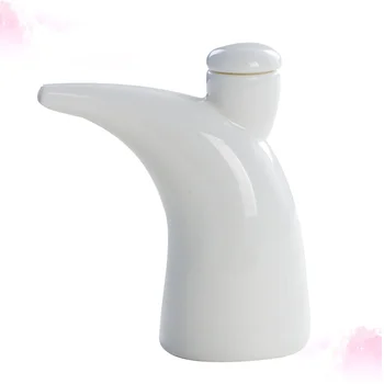 

Ceramic Seasoning Kettle Soy Sauce Storage Bottle Kitchen Seasoning Bottle Kitchen Supplies for Home Restaurant (White)
