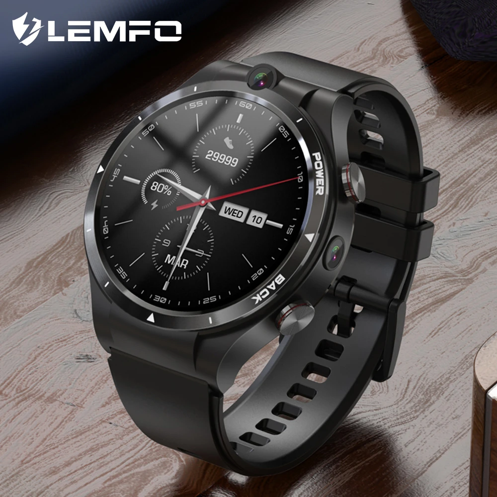 Lemfo Lem15 Smart Watch 4g 128g 1.6 Inch Android 10 Os Lte 4g Diy Dial Dual  Camera Built-in Gps Android 10 Smartwatch For Men - Smart Watches -  AliExpress
