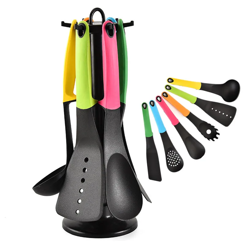 

Nylon Kitchen Cooking Utensil Set Heat Resistant Kitchen Cookware Non-Stick Cooking Utensils Baking Tools