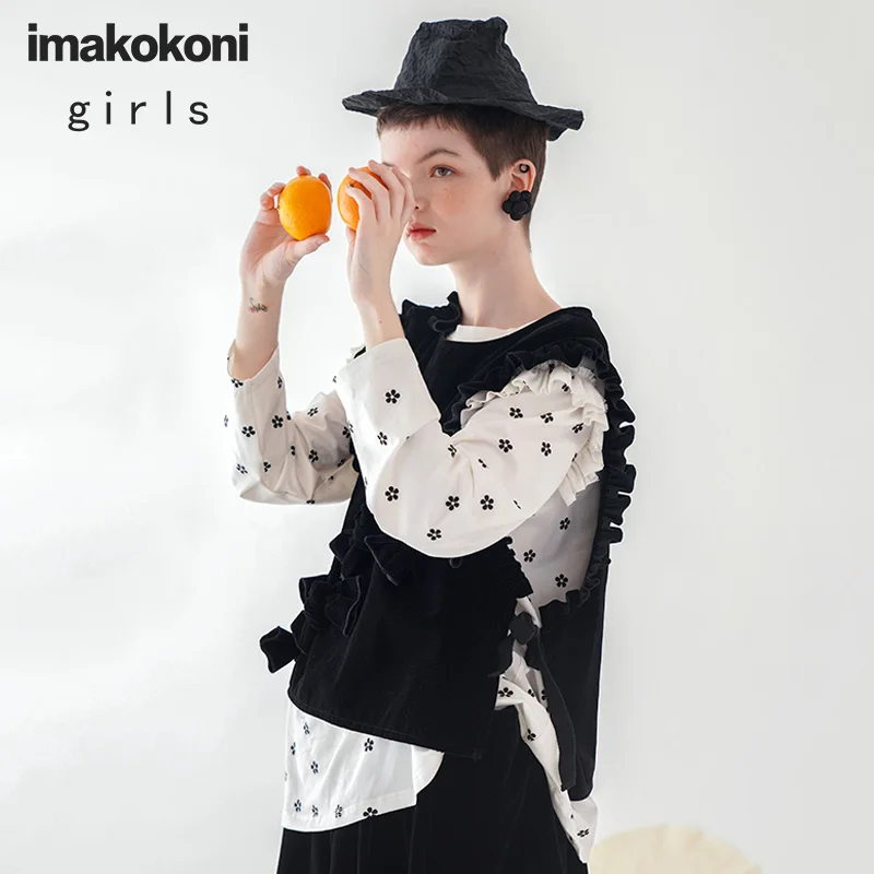 imakokoni gold velvet bow waistband original