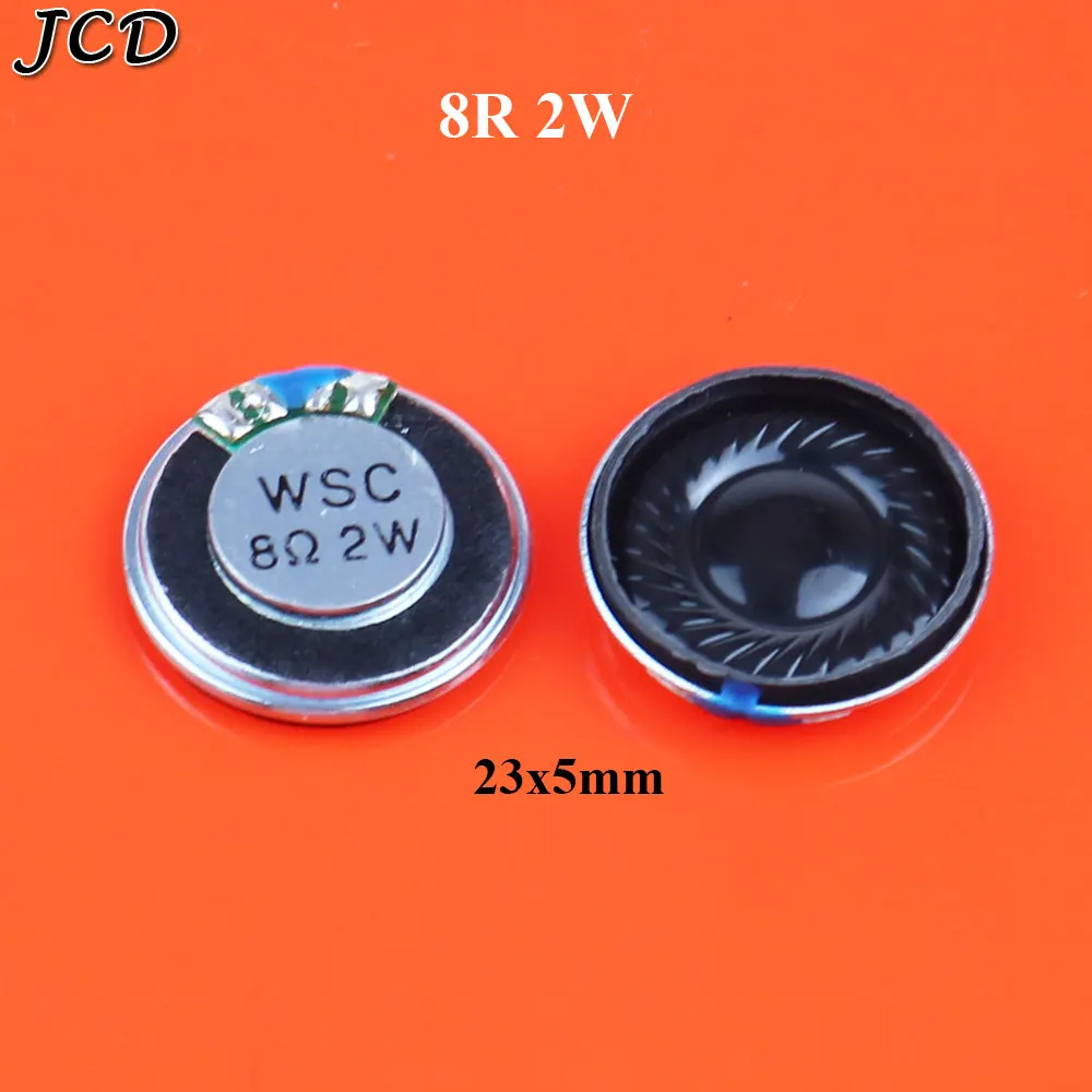 JCD динамик 2 Вт 8 Ом 8R 8Ohm динамик s диаметр 20 мм 23 мм 28 мм 36 мм 40 мм маленький Рог - Цвет: 23x5mm