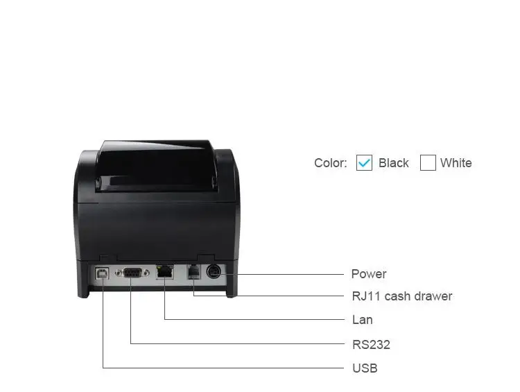 Высокое качество 80 мм Термальный чековый принтер wifi/USB/LAN/RS232 автоматический резак купюр принтер для ресторана