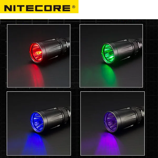NITECORE SRT7GT 1000 люменов CREE XP-L HI V3 четыре цвета УФ светодиодный фонарик Смарт селектор кольцо водонепроницаемый поиск Туризм Рыбалка