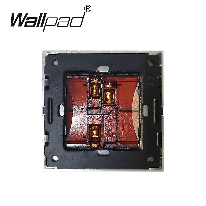 1 банда 2 Way Wallpad Хрустальное стекло 110 в 250 стандарт ЕС и Великобритании
