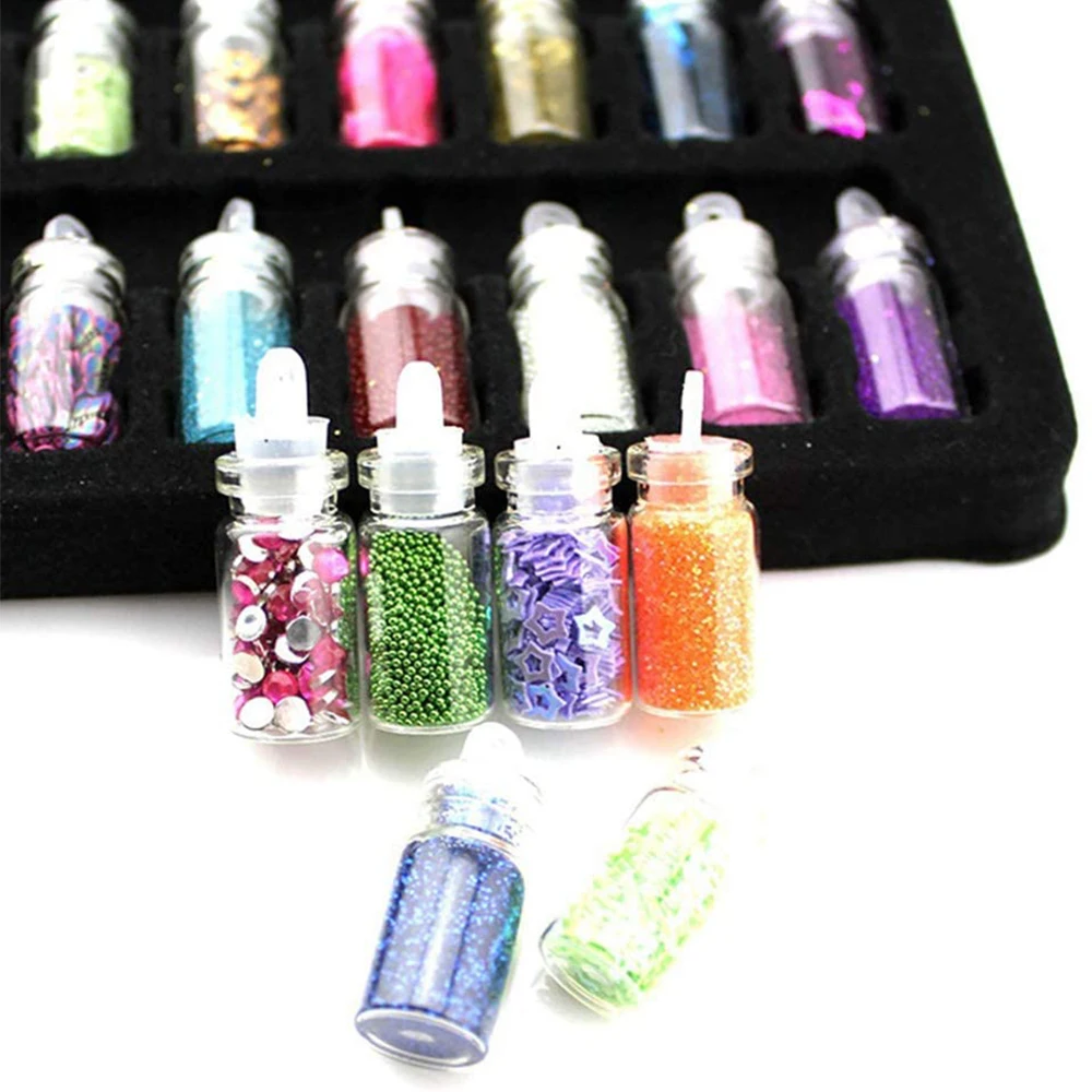 

Glitter Powder Sequins Beads For Resin Jewelry DIY 48 Vials Random Jewelry Findings For Epoxy Resin Jewelry Art Craft