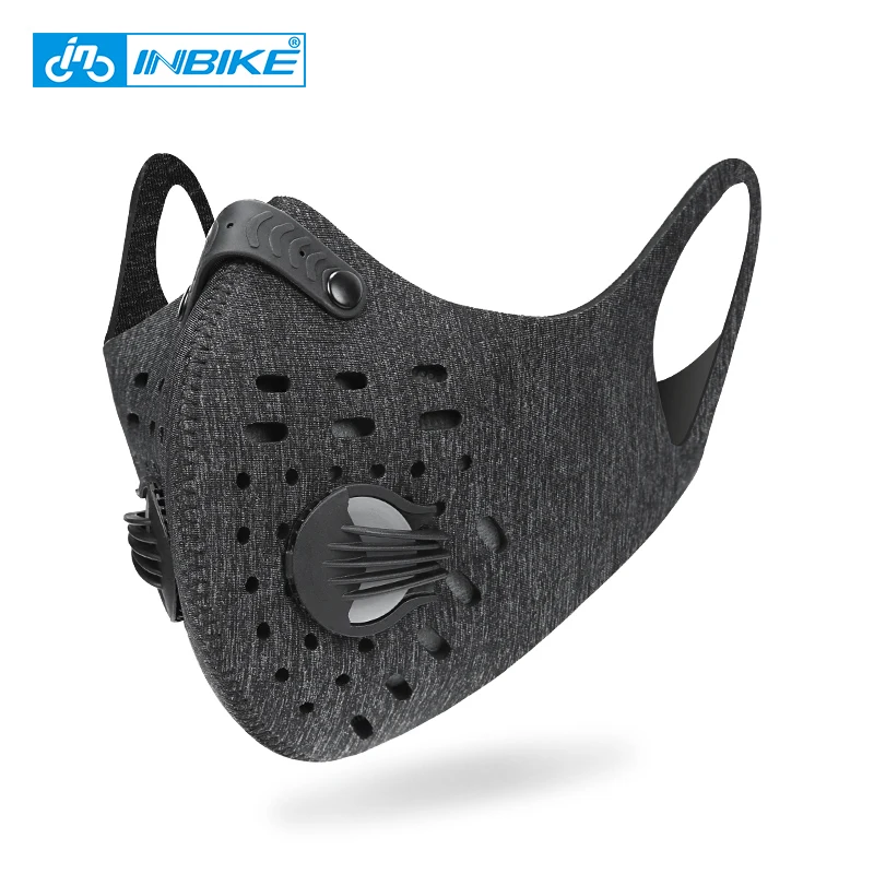 

INBIKE Cycling Mask With Filter Training Mask Cover MTB Bike Breathable PM 2.5 Protection Mouth-Muffle Bicycle Masks Face Cover