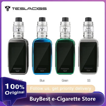 

NEW Original Tesla Shinyo 213W TC Kit with 4.5ml Tind Tank & 0.18ohm Coil & 2.0 inch OLED Power by dual 18650 Battery Vs Gen Kit