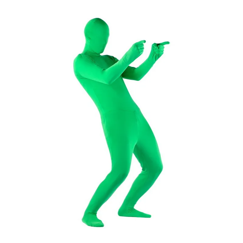 Preludio confiar concepto Traje de pantalla verde para Chroma Key, body elástico y ajustado, efecto  Invisible de fondo para Tiktok, Video, disfraces de Cosplay, telón de fondo  de película _ - AliExpress Mobile