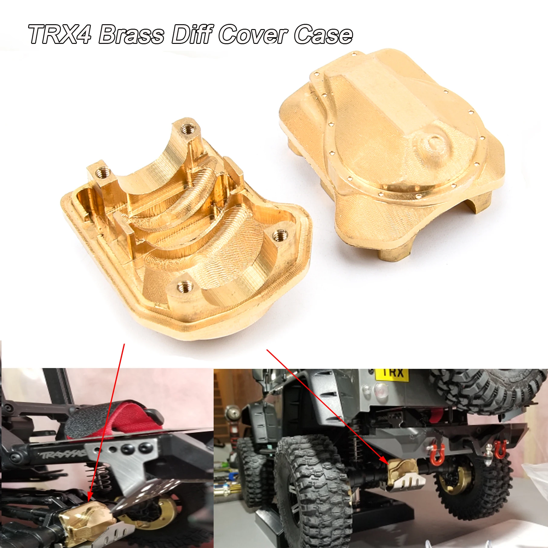 1 шт./2 шт. TRX4 латунная накладка на заднюю и переднюю панель 8241 8242 для Traxxas TRX 4 1/10