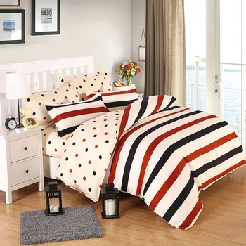 

Floral Bedding Set 4-piece Cotton Sheet Winter Couple Bedroom Double Bed Clothes Bedsheet Winter Purple Duvet Cover Pillowcases