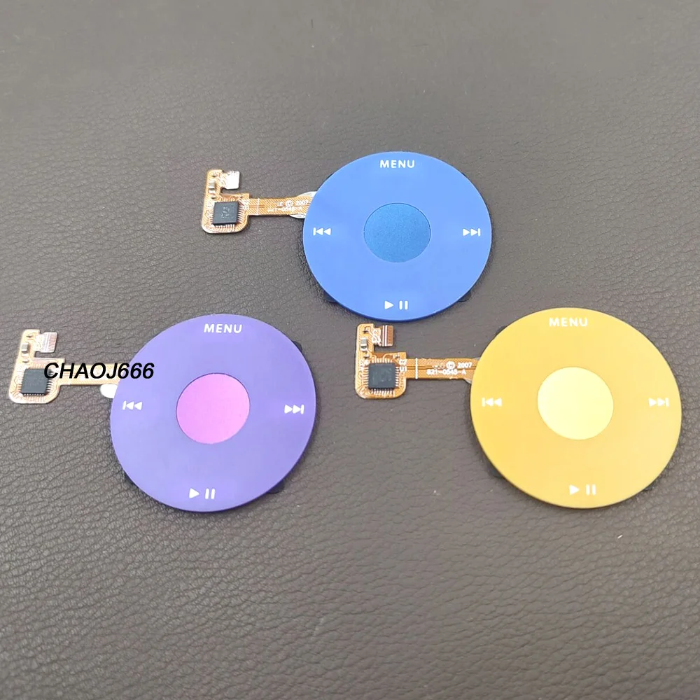 Blue Purple Yellow Colorful Clickwheel Center Select Button for iPod 6th 7th Classic 80GB 120GB 160GB