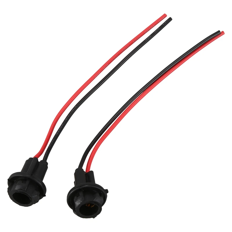 10x T10 W5W 168 194 Lamp holder Socket glass base lamp Socket DIY, Black
