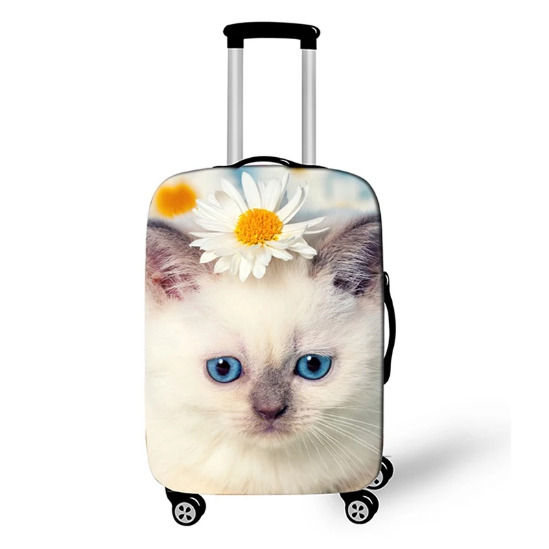 01 Luggage cover Утолщенные защитные чехлы для багажа, эластичный Чехол для багажа для путешествий, чехол для чемодана из эластичной ткани, 18-32 дюйма, аксессуары для путешествий - Color: 01 Luggage cover