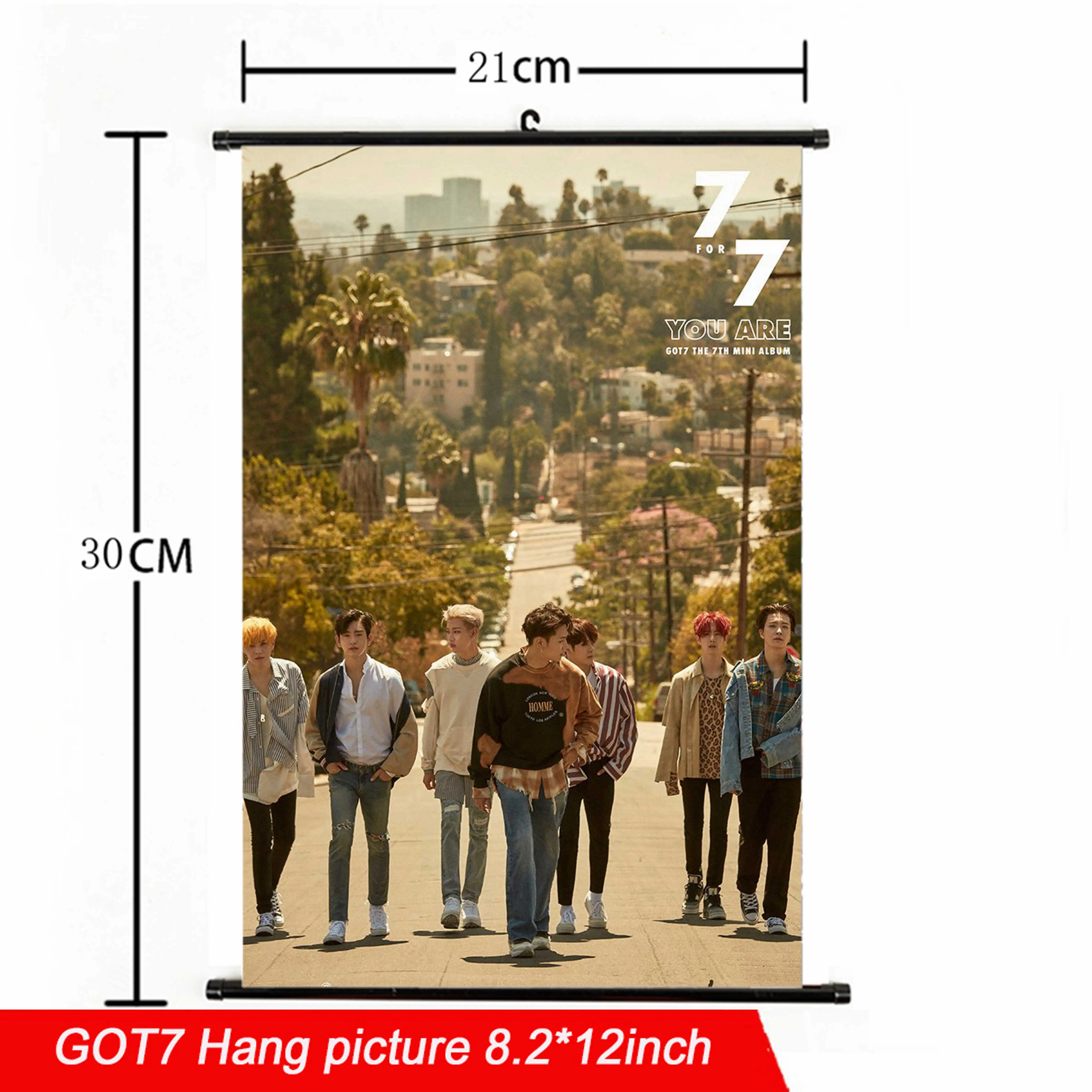 Мода Kpop GOT7 повесить картину 21*30 см Ткань плакат альбом высокое качество GOT7 альбом повесить фото для поклонников Коллекция подарков