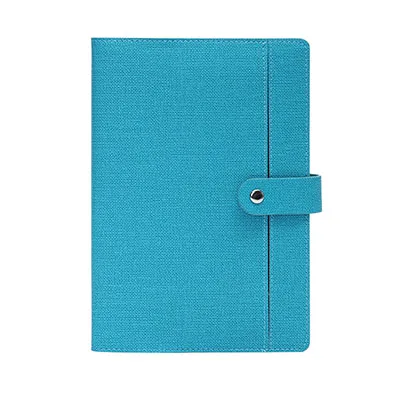 Lake Blue A5 милый блокнот с кожаной пряжкой для хранения,, недель, ежемесячная учебная школа планирования, канцелярские принадлежности, журнал для путешествий, записные книжки - Цвет: Lake Blue