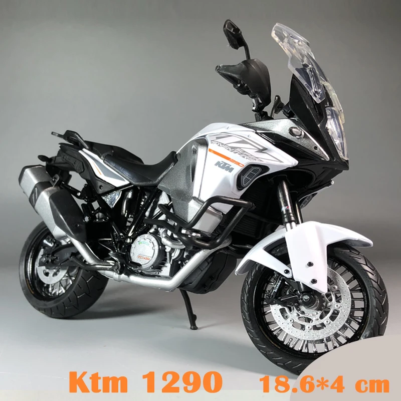 KTM 1290 1:12 модель мотоцикла Suzuki Honda Ktm Kawasaki Husaberg литье под давлением Abs пластик автомобиль дисплей Модель детский подарок на день рождения - Цвет: KTM 1290