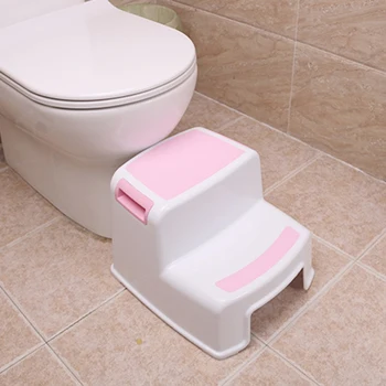 

Promotion! 2 Step Stool for Kids - Childrens,Toddler Stool with Slip Resistant Soft Grip for Safety As Bathroom Toilet Potty Tra